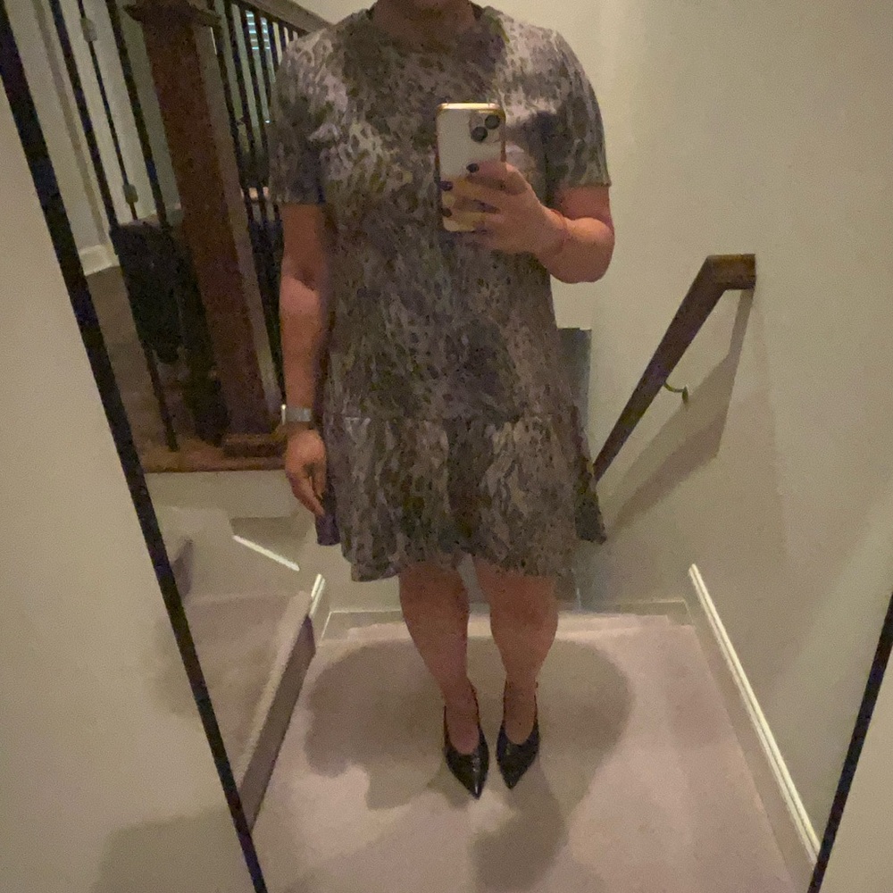 Zara Tiered Midi Length Ruffle Hem Dress
